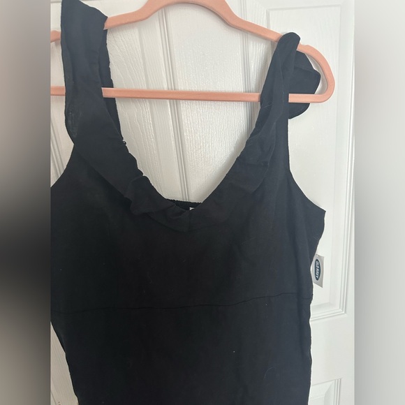 Old Navy Black V-Neck Ruffle Dress - Picture 3 of 3